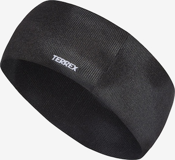 ADIDAS TERREX Sporthoofdband 'Xploric' in Zwart: voorkant