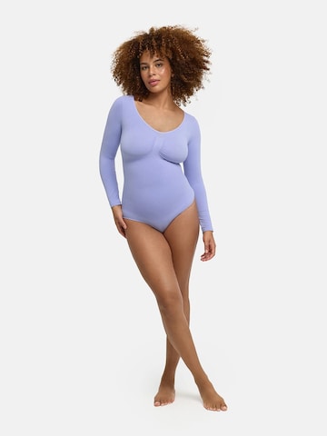 cfab - Body moldeador 'Bodysuit Sculpting Shapewear Longsleeve mit String' en lila
