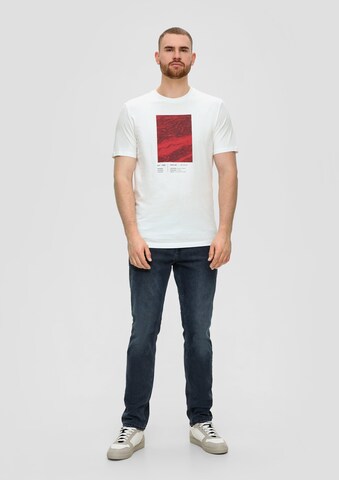 s.Oliver Men Tall Sizes T-Shirt in Weiß