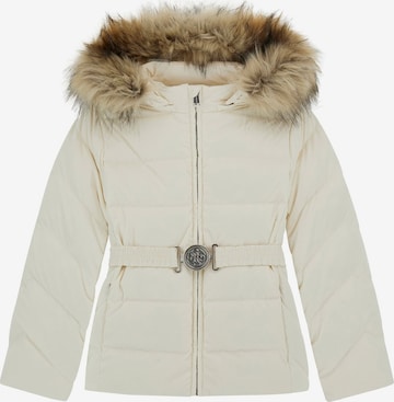 GUESS Winter Jacket in White: front