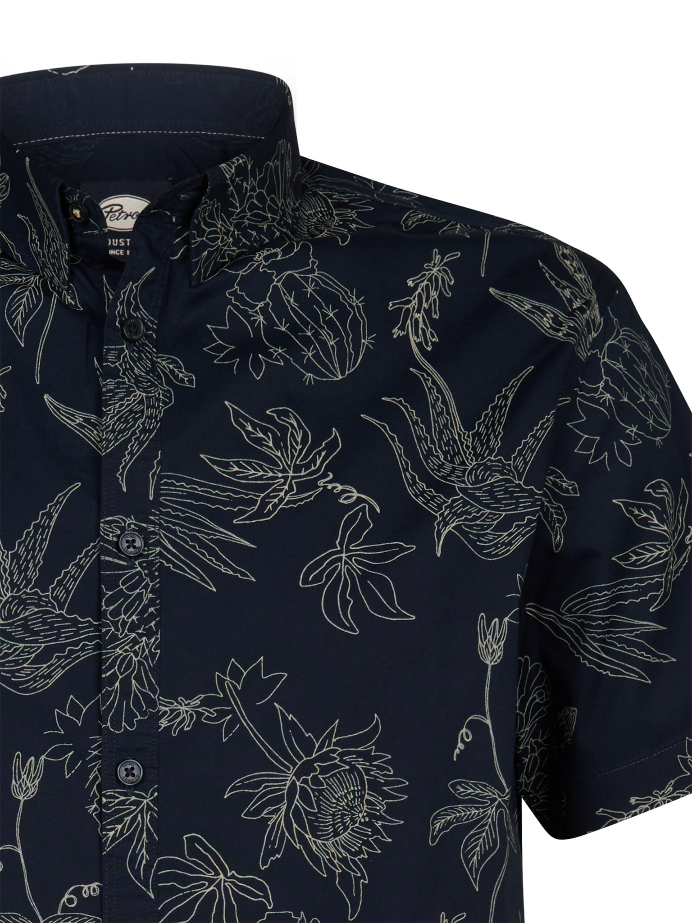 Petrol Industries Slim Fit Hemd in Blau