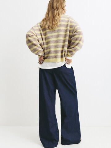 Pull-over Pull&Bear en jaune