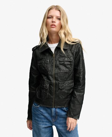 Veste mi-saison 'Angelina' Superdry & Co en noir : devant