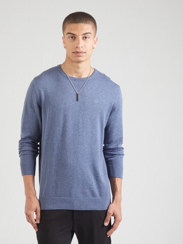 Coupe regular Pull-over TOM TAILOR en bleu : devant