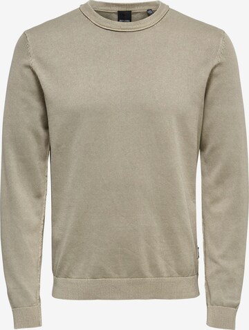 Only & Sons Pullover 'Clark' in Beige: predná strana