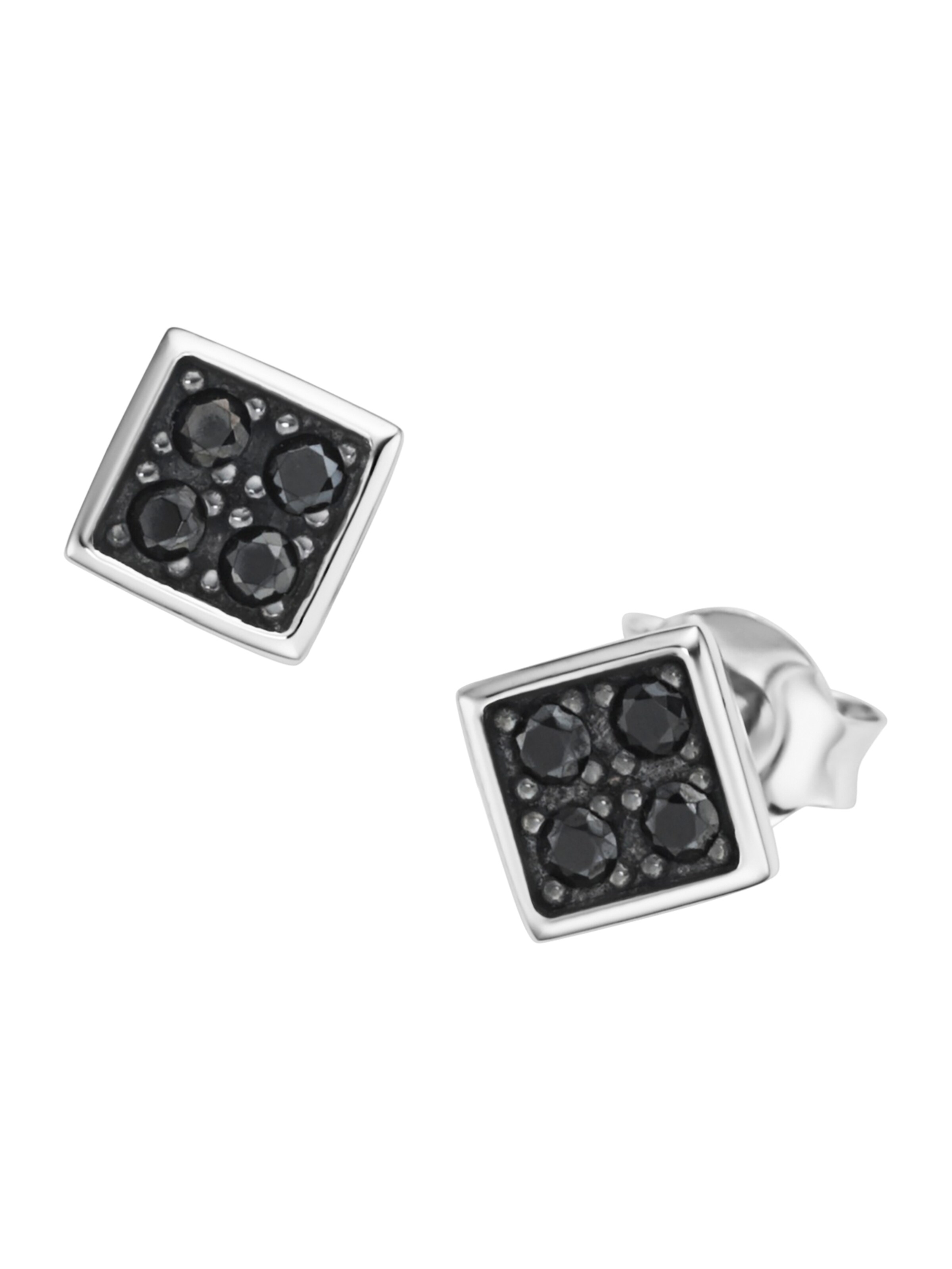 Orecchino di Giorgio Martello Milano in argento: frontale