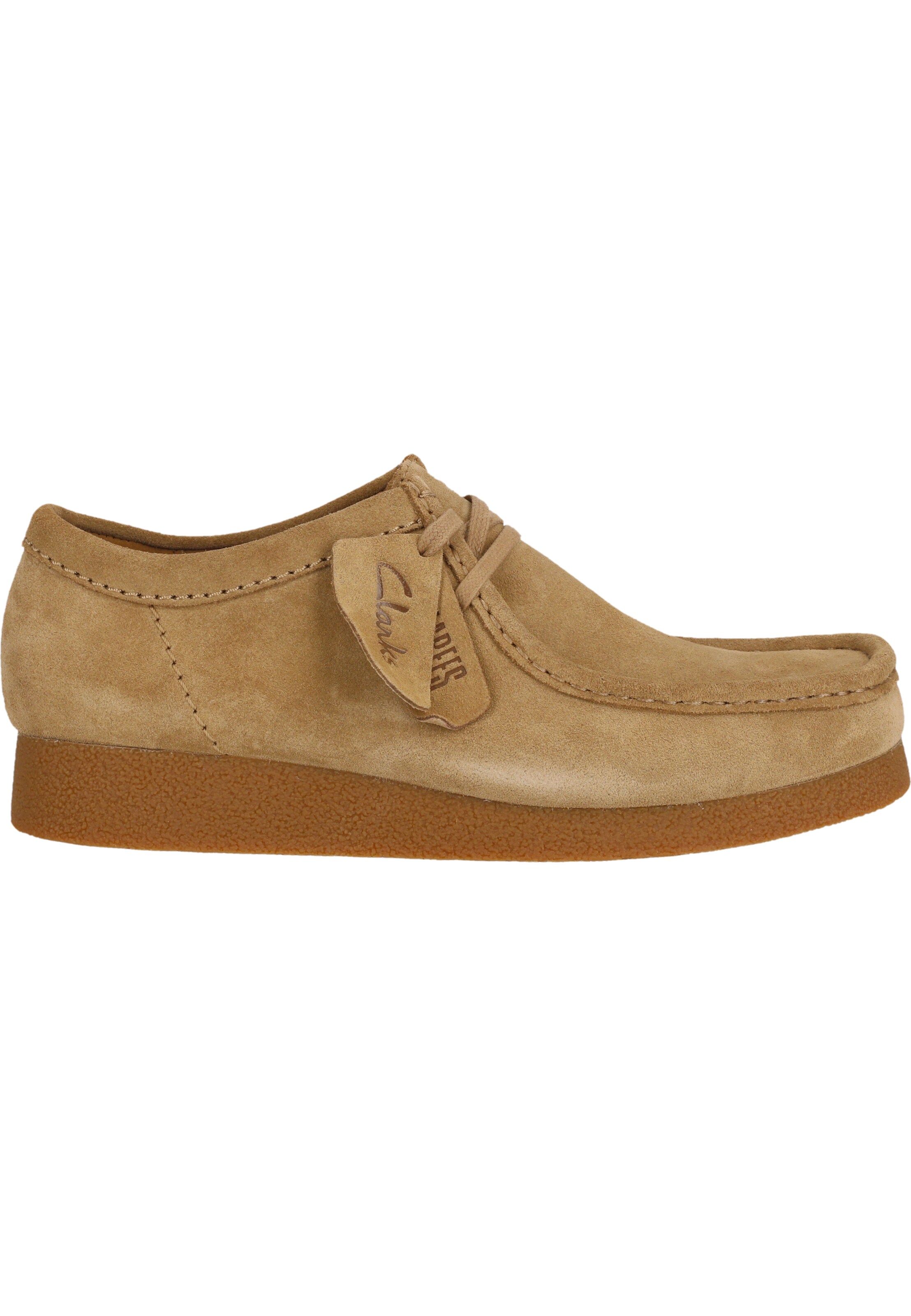 CLARKS - Sapato com atacadores 'Wallabee' em bege