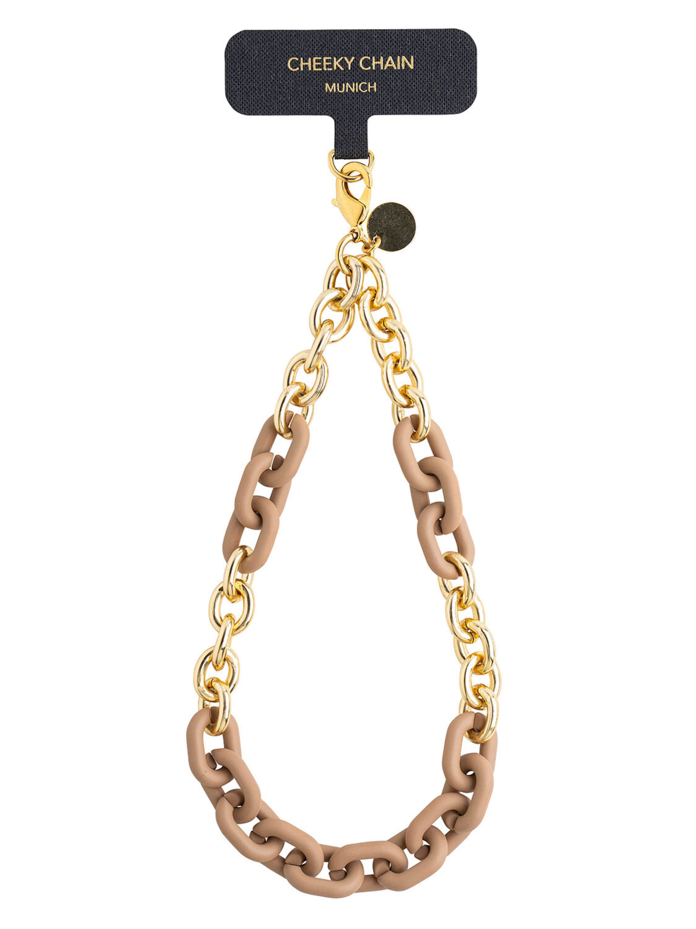 Protection pour Smartphone 'Lio' Cheeky Chain Munich en beige : devant