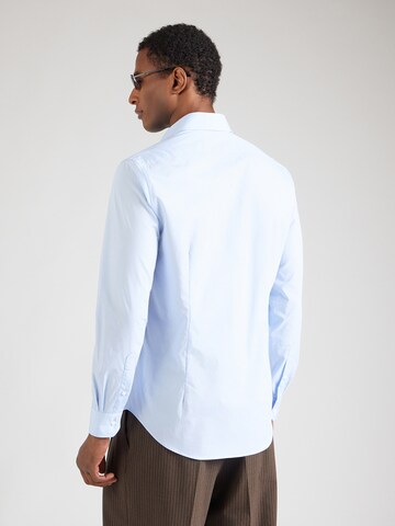 Michael Kors - Slim Fit Camisa em azul: atrás