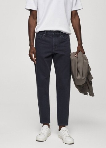 MANGO MAN Tapered Jeans 'ben' in Blue: front