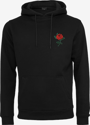 Coupe regular Sweat-shirt 'Rose' Mister Tee en noir : devant