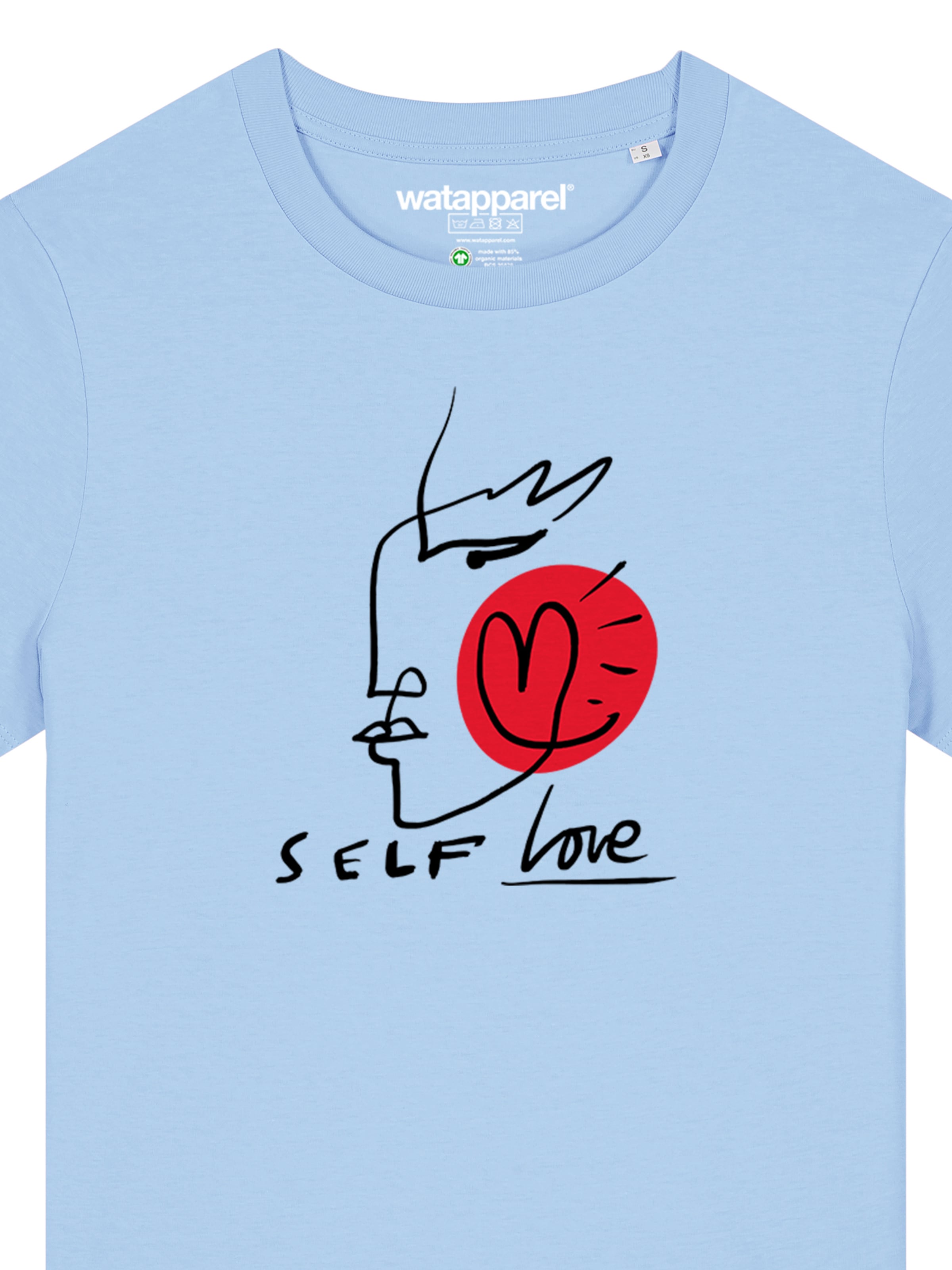 T-shirt 'Self Love' Watapparel en bleu