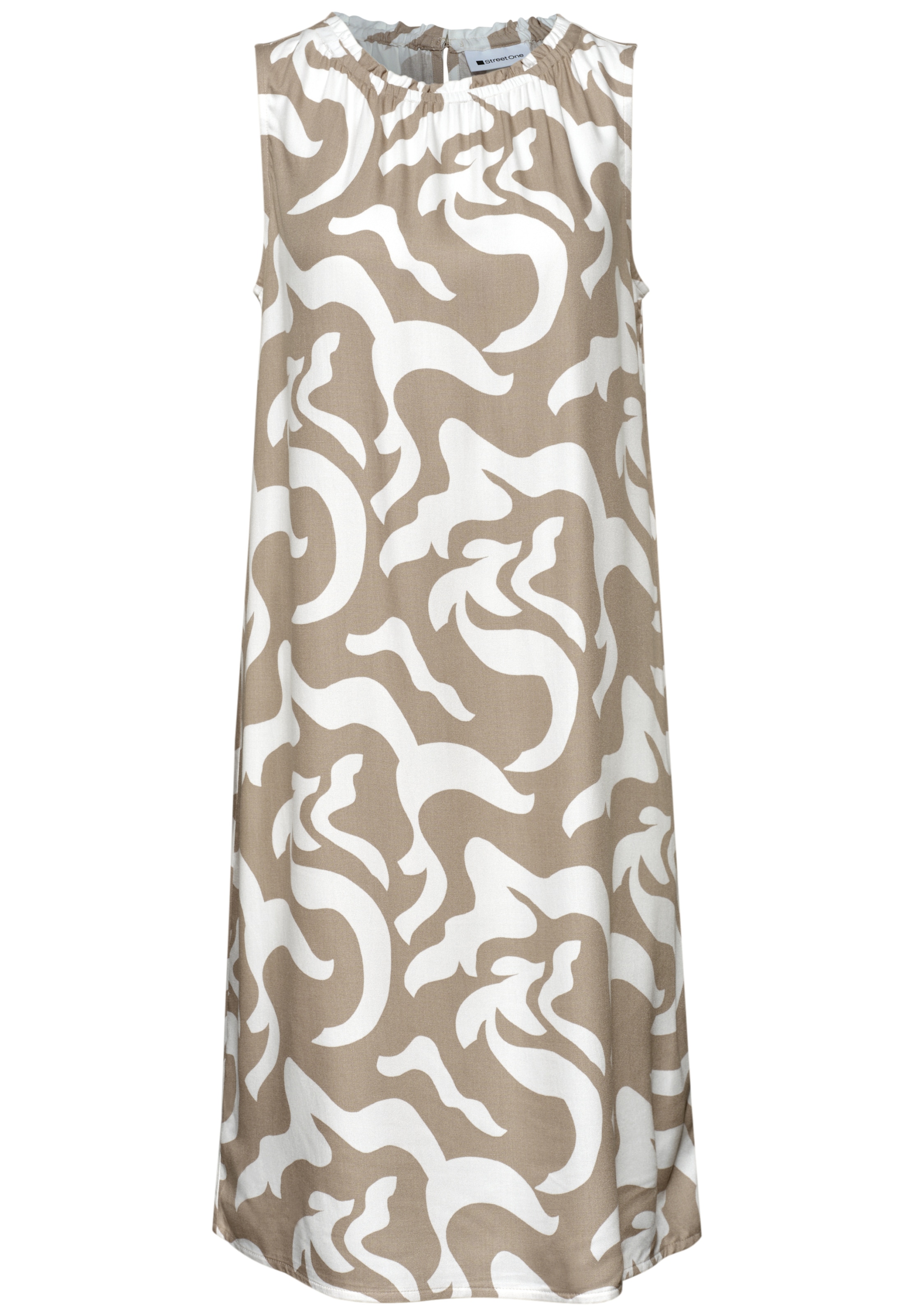 STREET ONE Kleid in Beige: Vorderseite