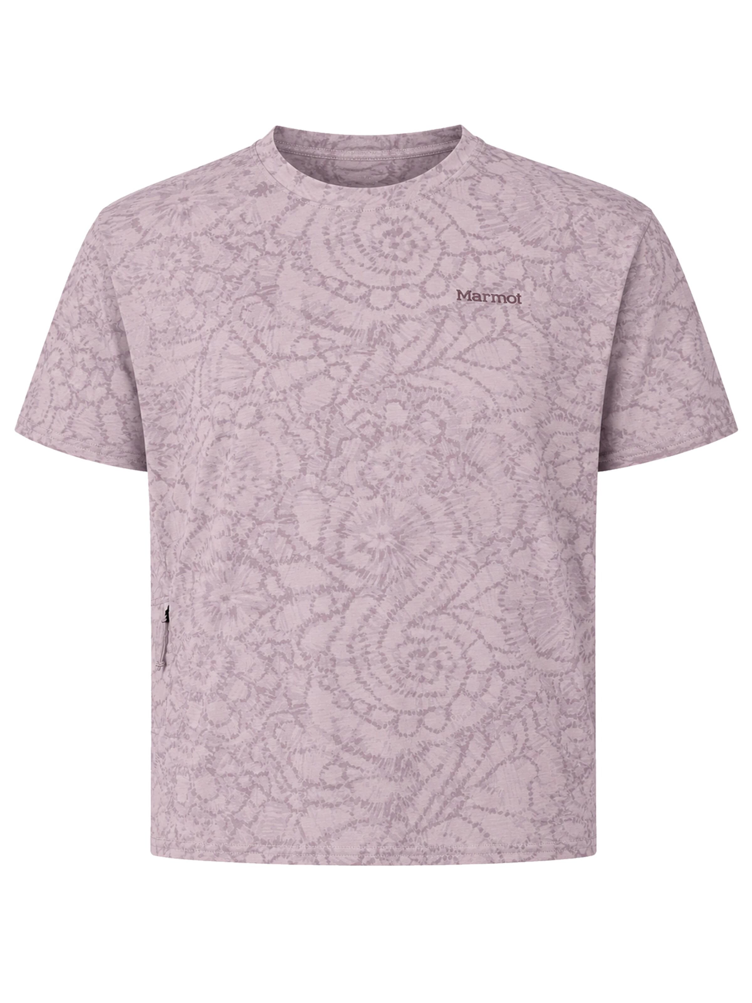 Marmot Performance Shirt 'AirExchange UPF 50 Crew Short-Sleeve' in Pink: front