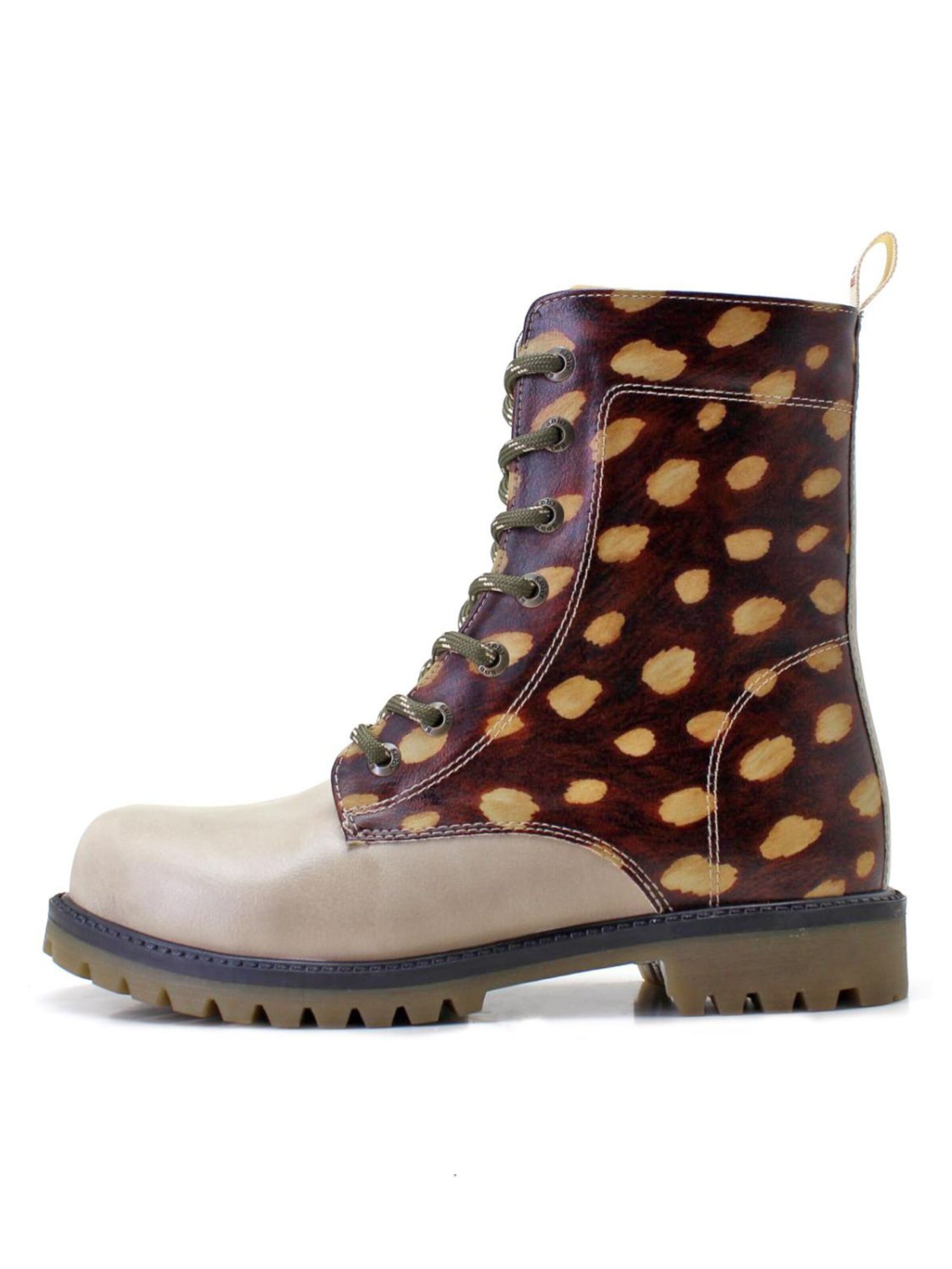 GobyČizme sa vezicama 'Ankle Boots Goby MAT187' - bež boja