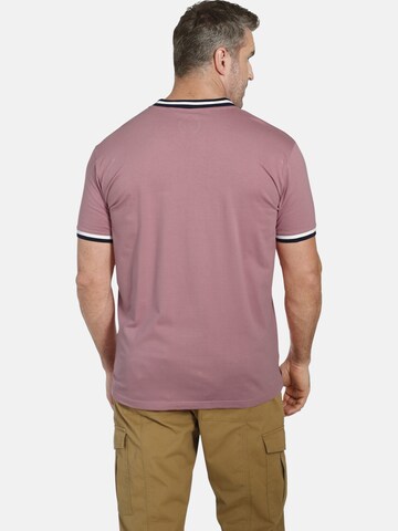Charles Colby T-Shirt ' Earl Figory ' in Pink