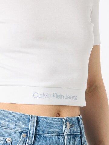 Calvin Klein Jeans Normální Tričko – bílá