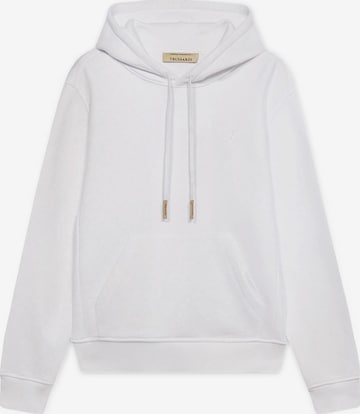 Sweat-shirt Trussardi en blanc : devant