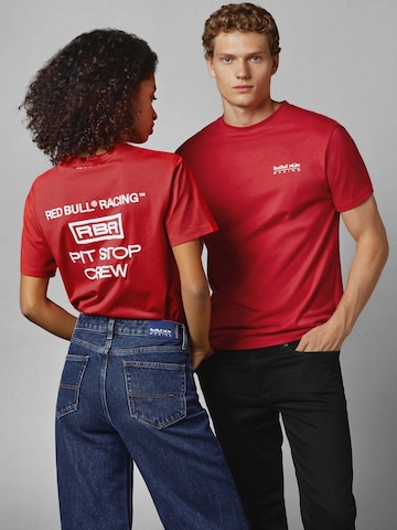 T-Shirt 'STOP' Pepe Jeans en rouge