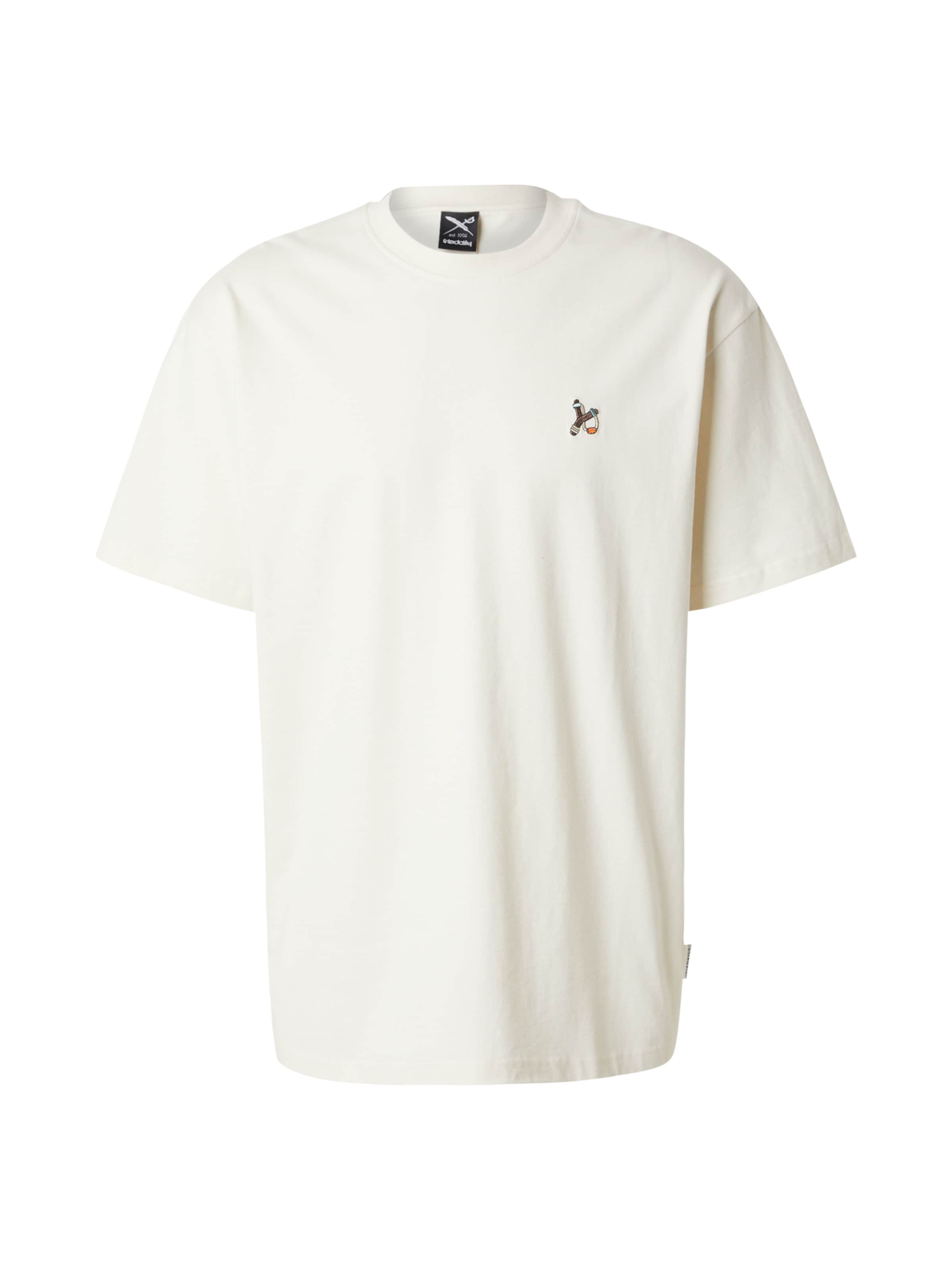 Iriedaily Μπλουζάκι 'Zwille' σε λευκό: μπροστά