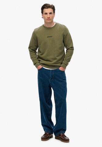 Sweat-shirt Superdry en vert