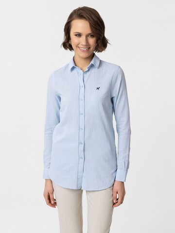 Williot Blouse 'Glorinda' in Blue: front