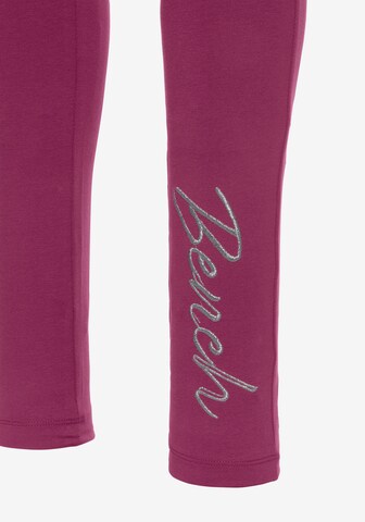 BENCH Skinny Pyjamahose in Pink