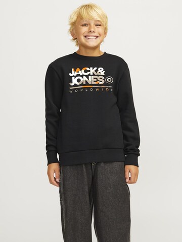 Jack & Jones Junior Sweatshirt 'JJLUKE' in Schwarz: Vorderseite