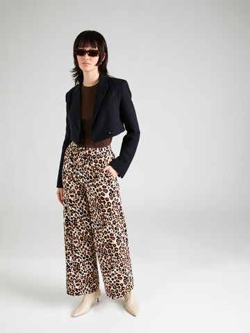 Wide leg Pantaloni di Marks & Spencer in marrone