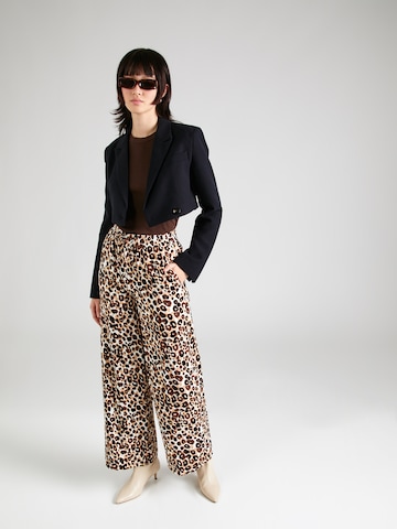 Marks & Spencer Wide leg Trousers in Brown