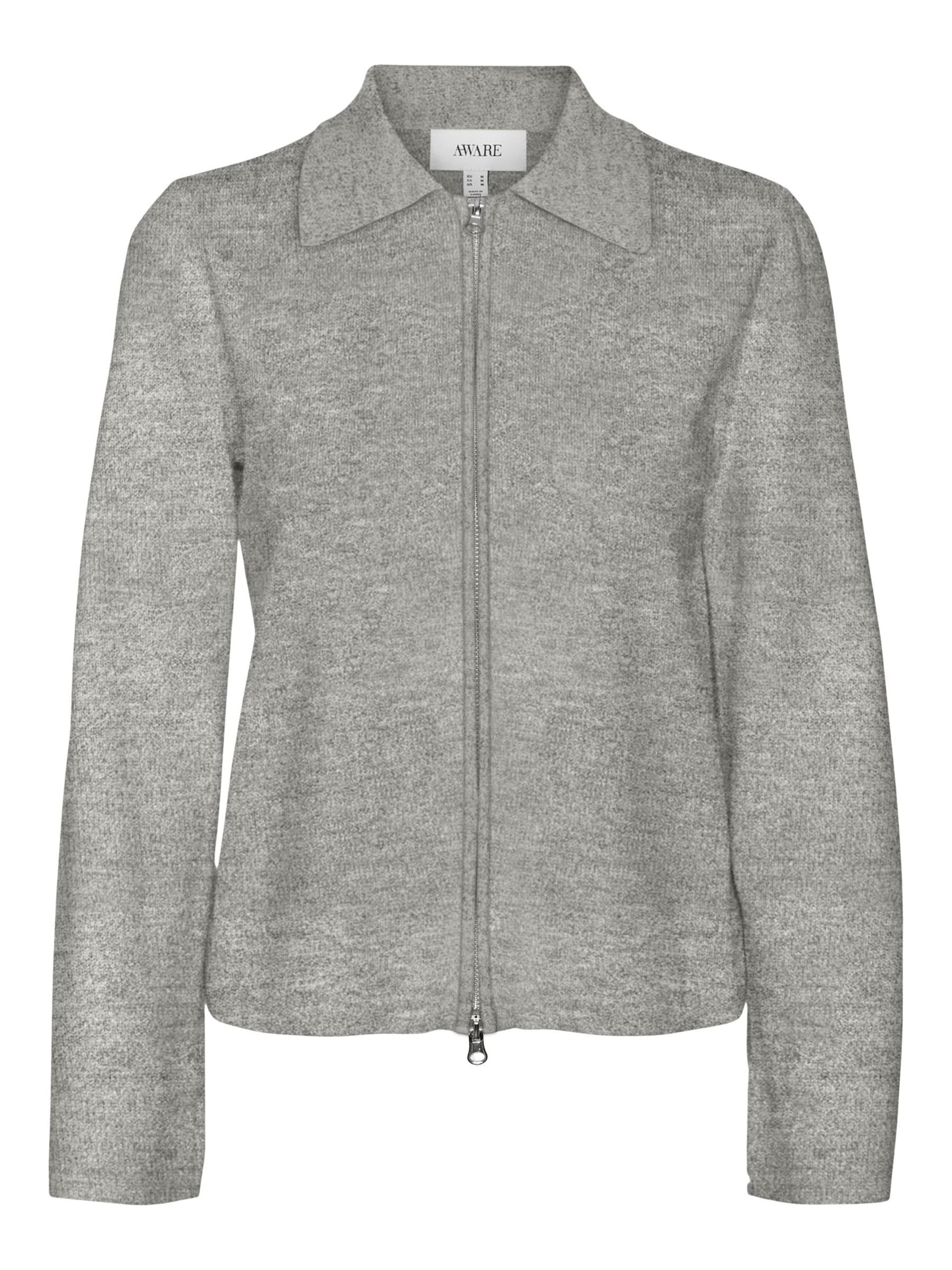 Cardigan 'HANNA' Aware en gris : devant