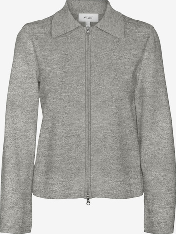 VERO MODA Strickjacke 'HANNA' in Grau: Vorderseite
