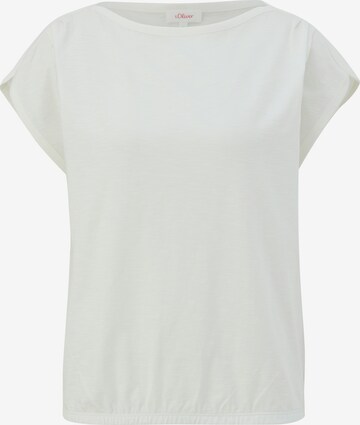 T-shirt s.Oliver en blanc : devant