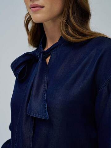 Salsa Jeans Blouse 'Blouse W/ Lace' in Blue