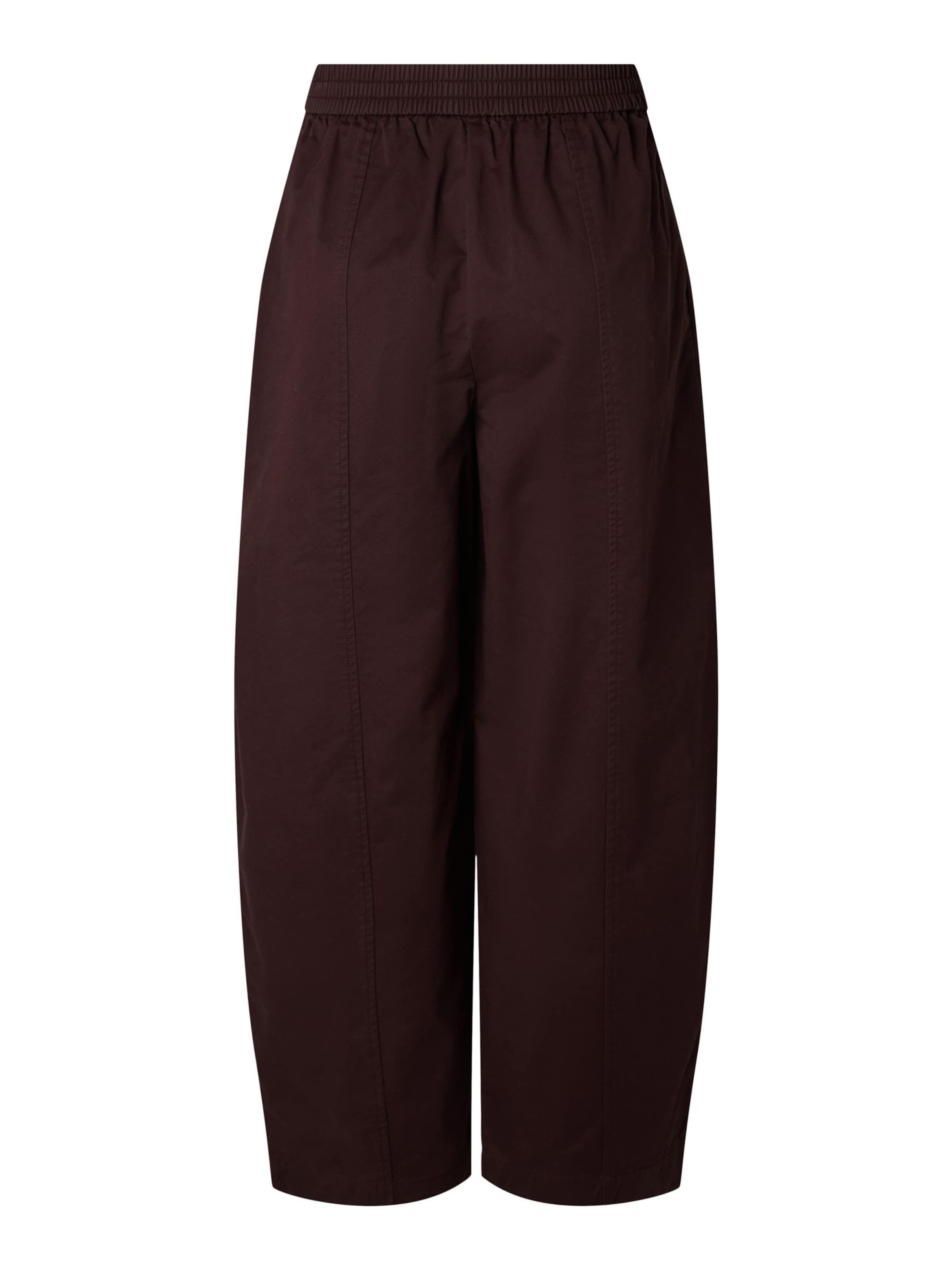 PIECES Regular Trousers 'PAM' in Brown