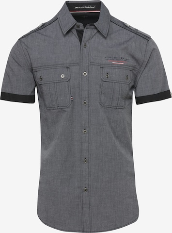 KOROSHI - Camisa en negro: frente