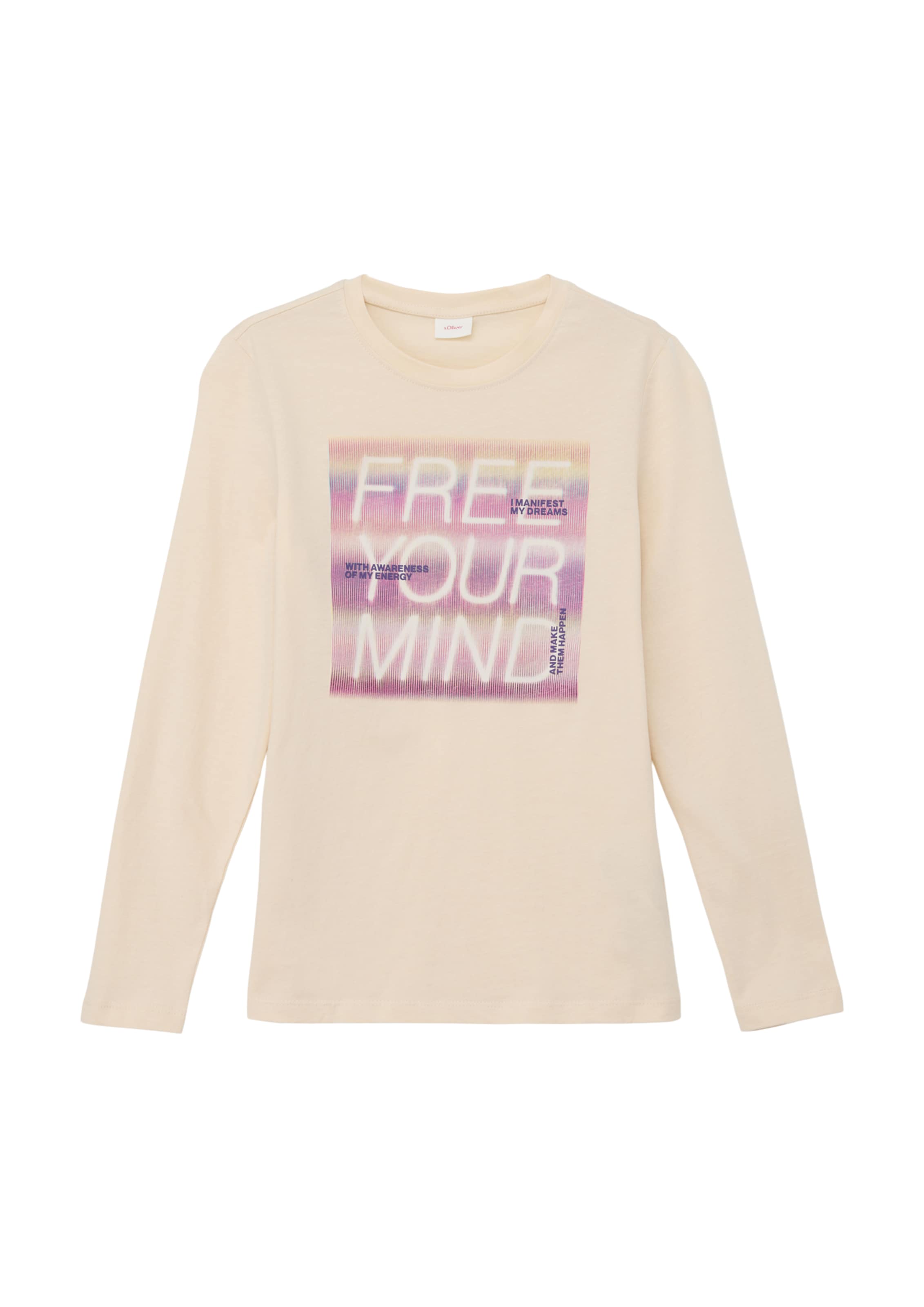 T-Shirt s.Oliver en beige : devant