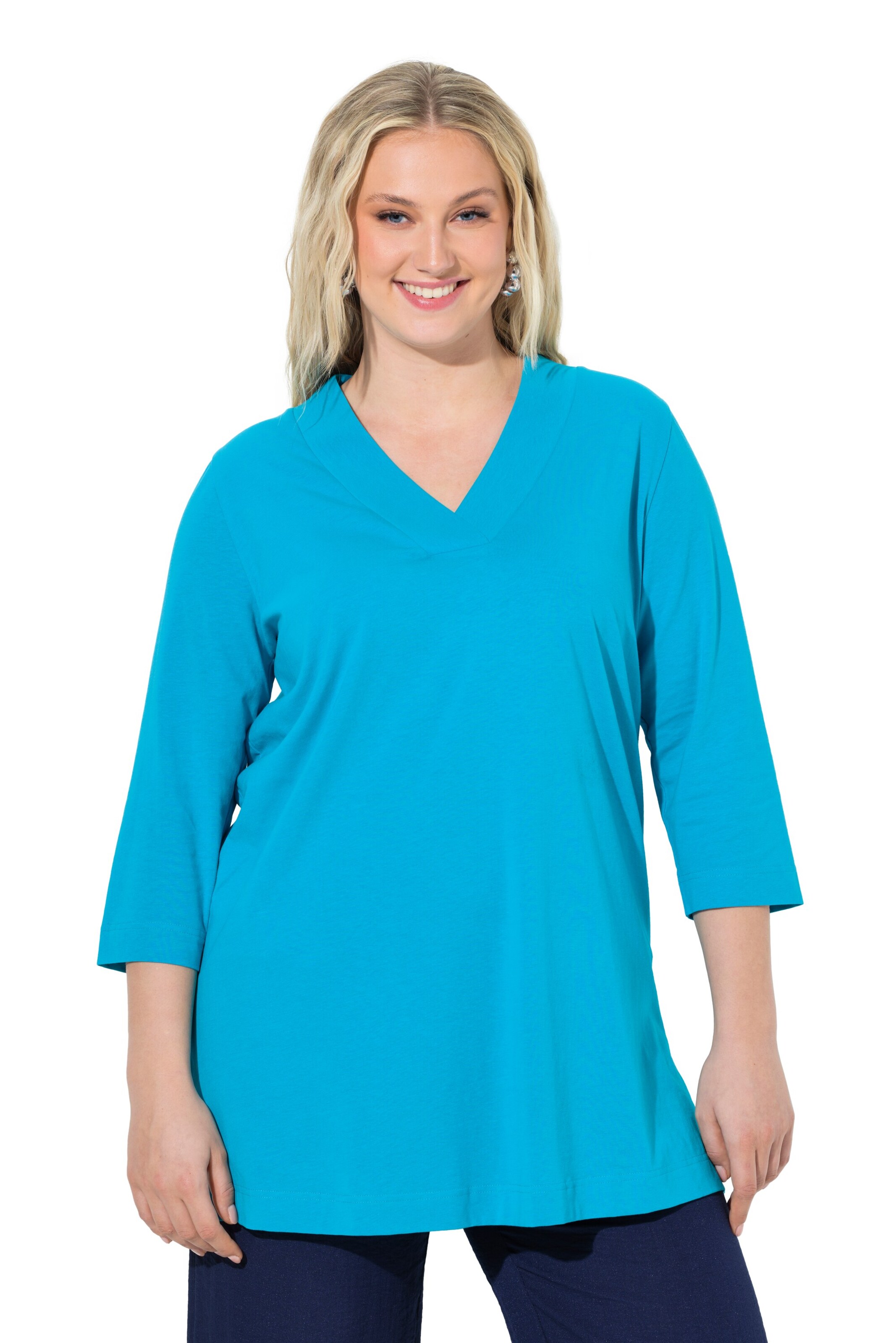 Ulla Popken Shirt in Blau: Vorderseite