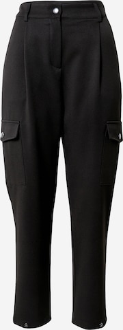 Guido Maria Kretschmer Women Tapered Cargo Pants 'Olivia' in Black: front