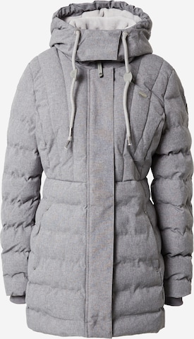 Ragwear Winter Jacket 'ASHANTA' in Grey: front