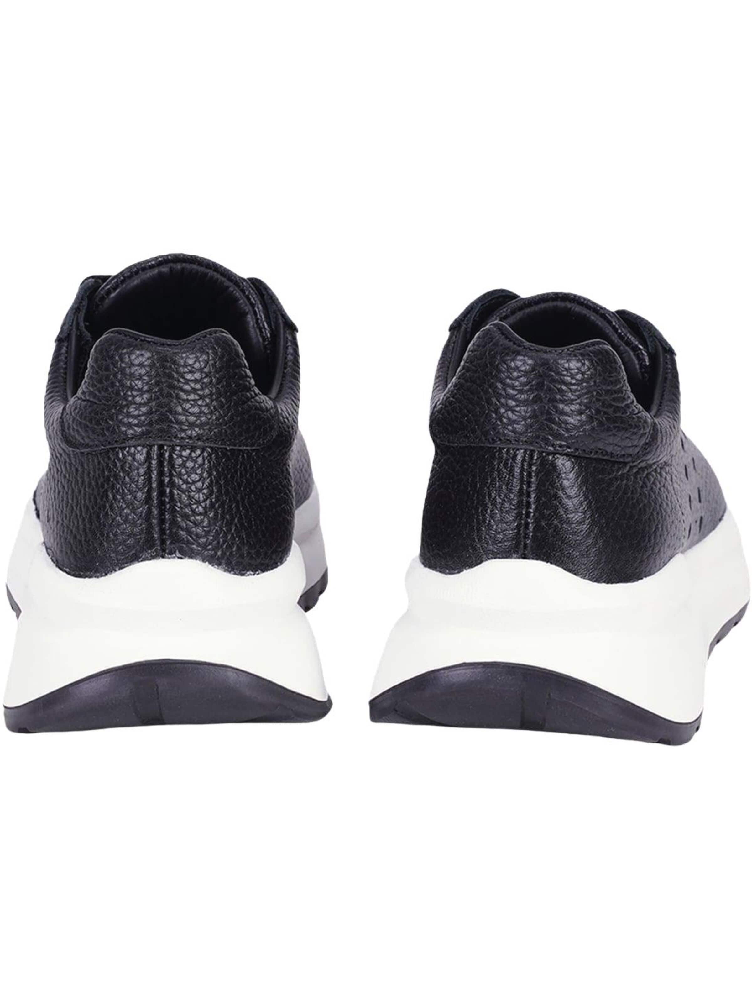 Desa - Zapatillas deportivas bajas 'DESA Damen-Plateau-Sneaker aus Leder' en negro
