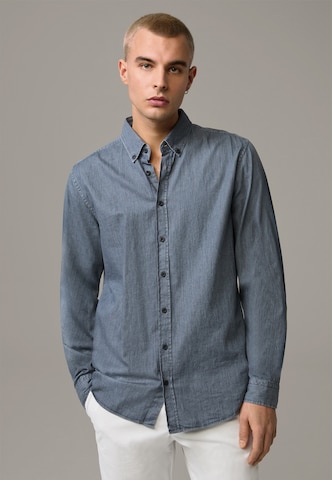 STRELLSON Regular fit Button Up Shirt in Blue: front