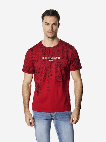 KOROSHI T-Shirt in Rot: Vorderseite