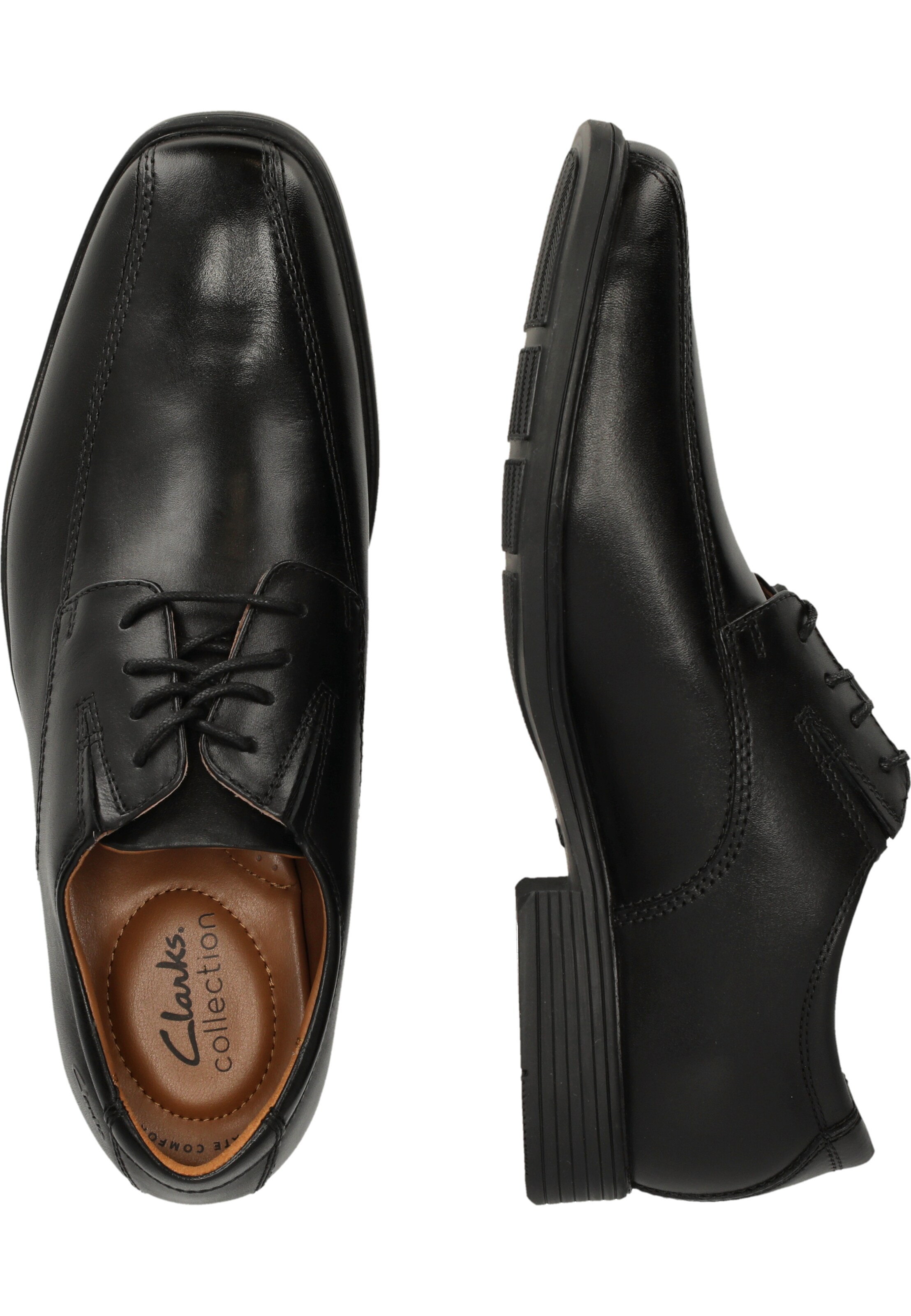 CLARKS Schnürschuhe 'Tilden' in Schwarz