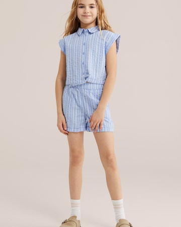 WE Fashion Блуза в синьо