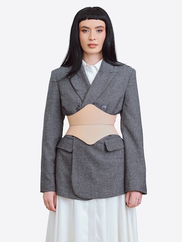 Haute Cuir - Cinturón 'Soreen' en beige: frente