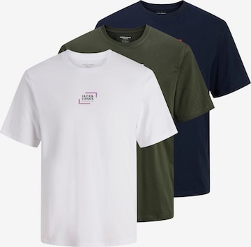 JACK & JONES Majica 'JJECORP' | modra barva: sprednja stran