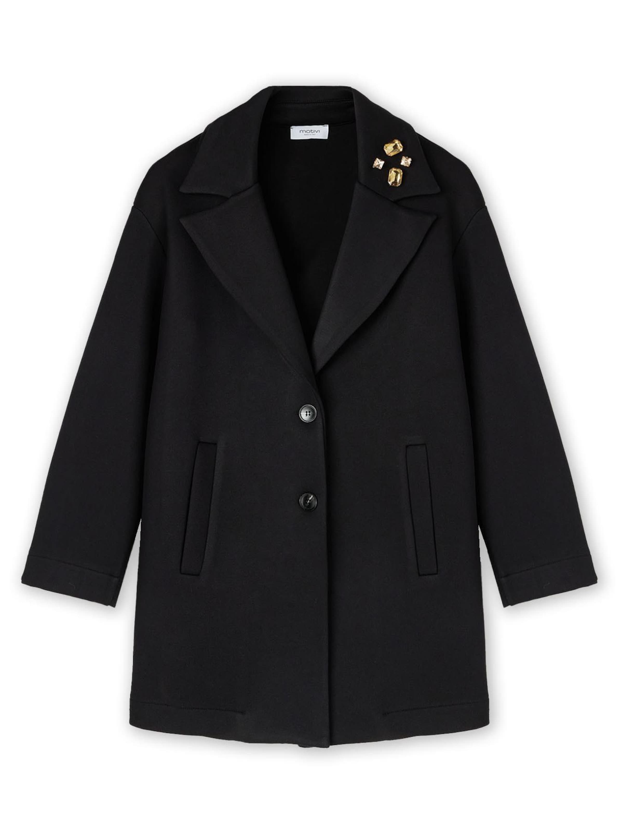 MOTIVI - Abrigo de invierno en negro: frente