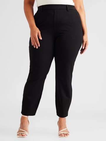 Object Curve Slim fit Trousers 'LISA' in Black: front
