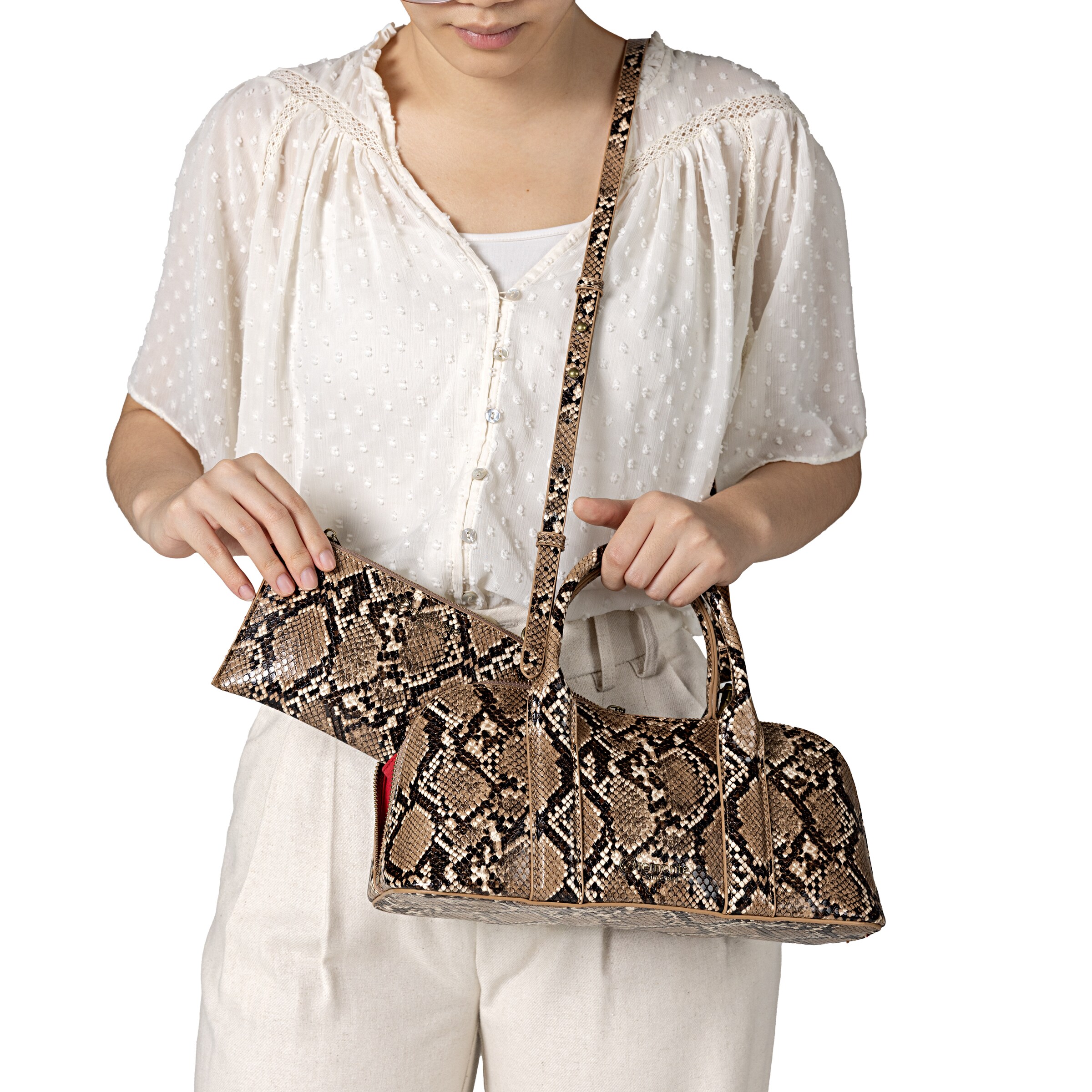 Sacs à main 'Q0673' REMONTE en marron : devant